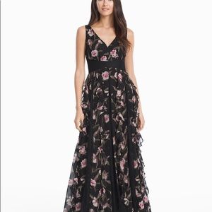 Floral ruffle waterfall maxi dress by WHBM